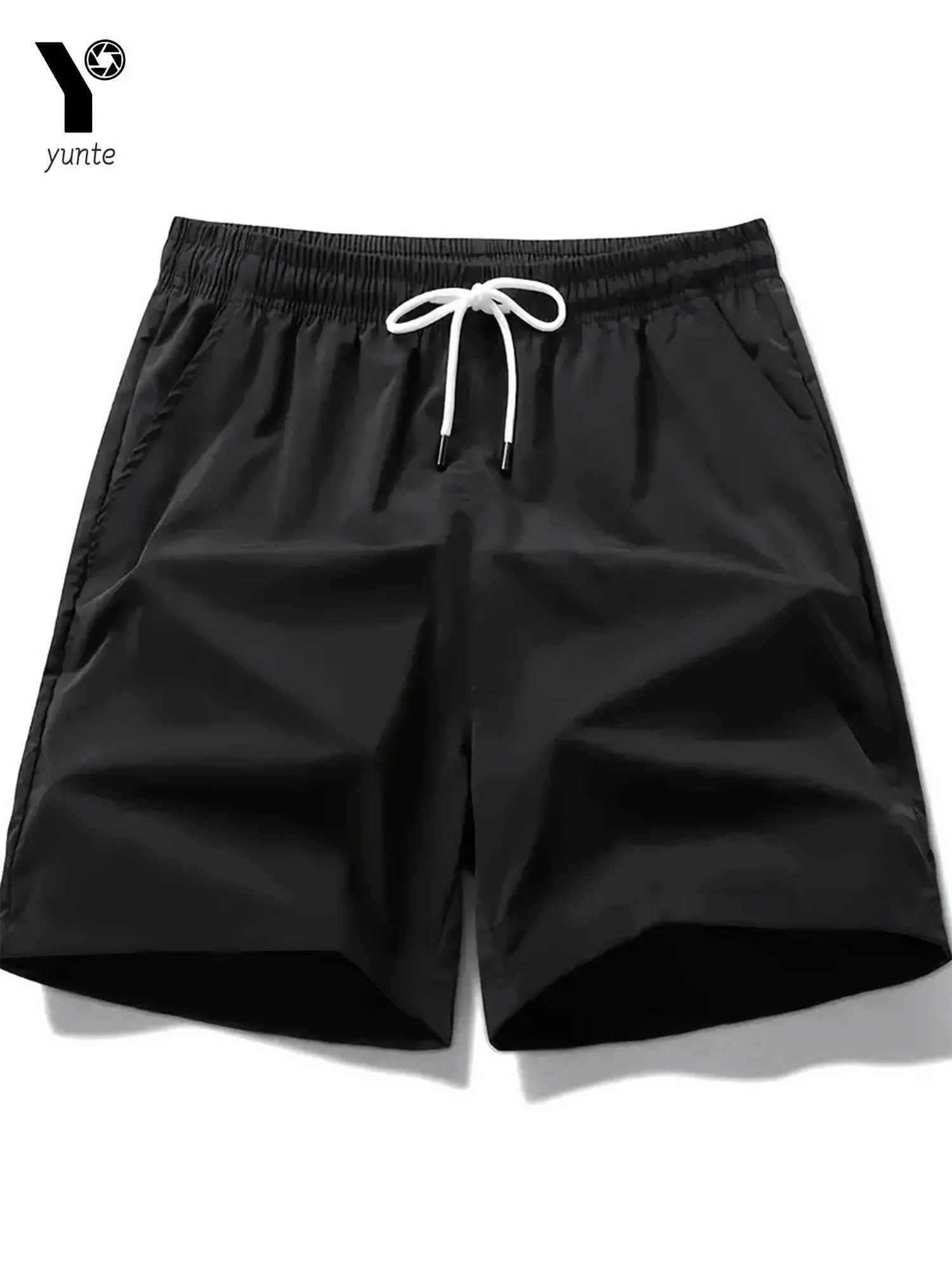 Mens Quick-Drying Sports Shorts 3-Color 3-Pack Casual Loose Elastic Belt with Drawstring Lightweight Suitable for Running and tT250304