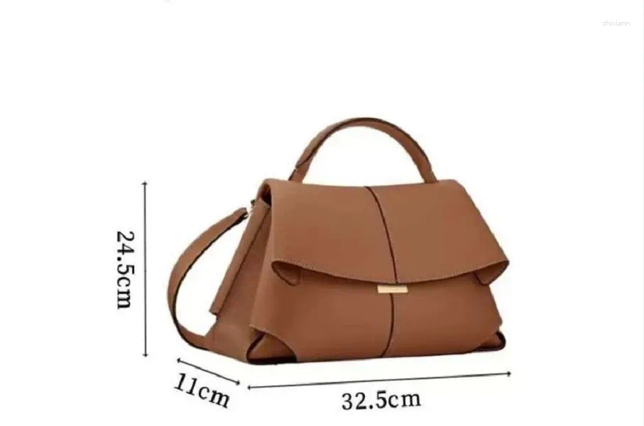 2025 NEW Shoulder Designer Women's Bag Solid Color High Quality Genuine Leather Fashion Crossbody Large Capacity Bags for Womens