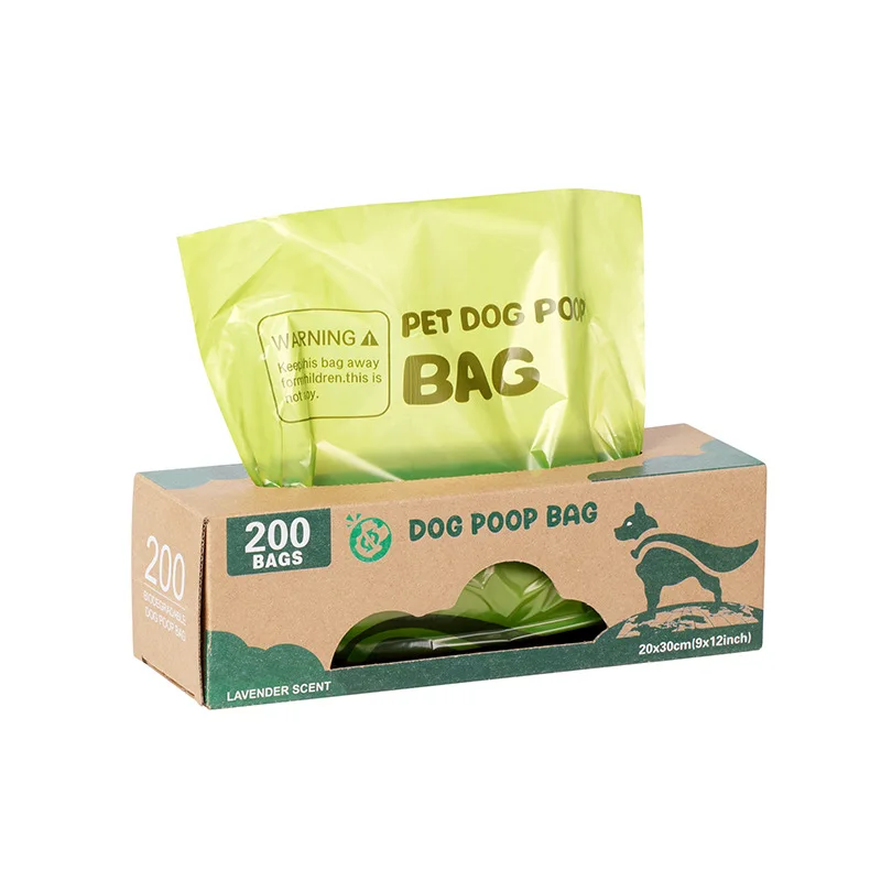 200pcs/Roll EPI Degradable Big Dog Poop Bags for Dog Large Waste Bags Doggie Outdoor Home Clean Refill Garbage Bag Pet Supplies