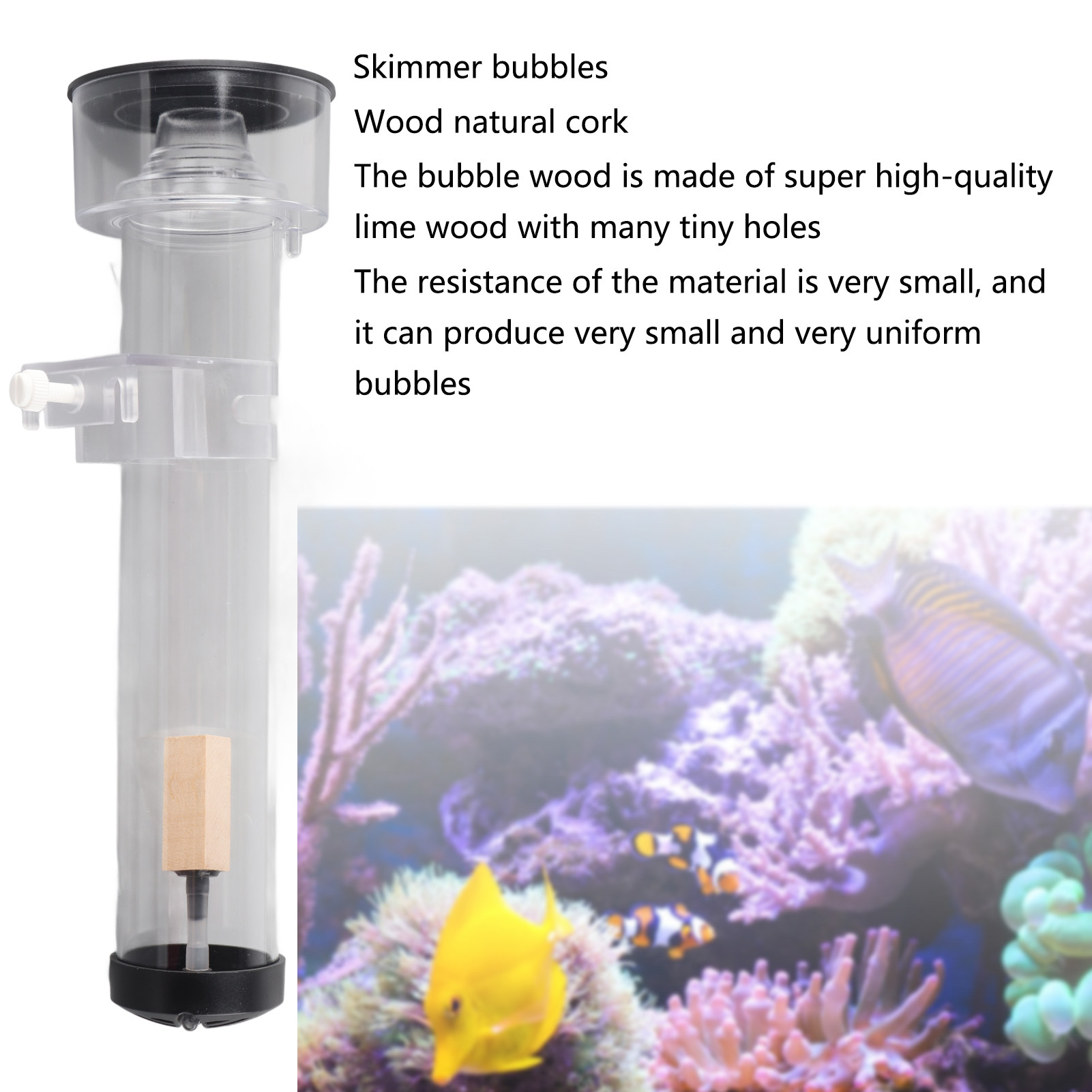 Aquarium Filter Accessory Fish Protein Skimmer Fish Protein Filter Separator Aquarium Filter Accessory Protein Skimmer