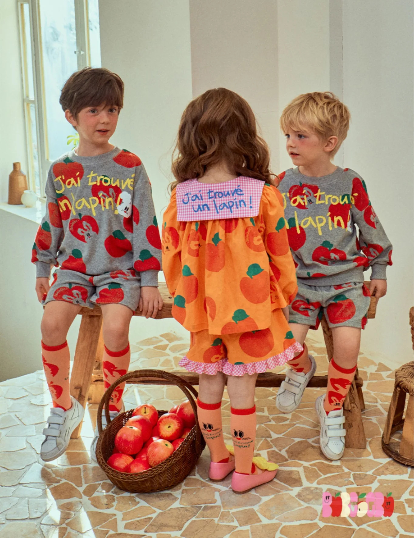Girls Shirt Shorts Spring And Summer Printing Fashion Korean Doll Shirt Suit Cotton Sweet Cute Tops Childrens Clothing 250304