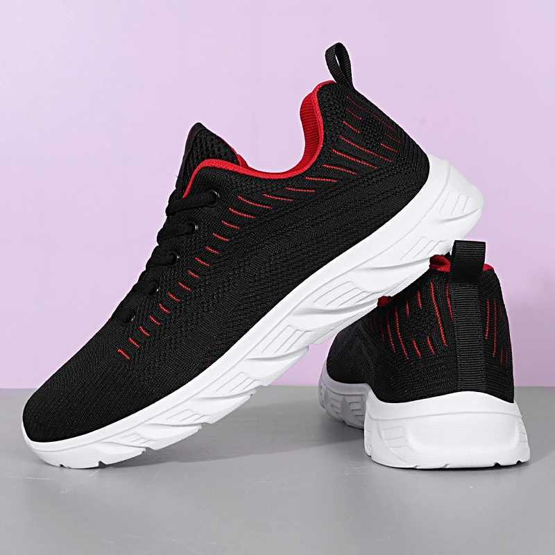 2025 new mens sports shoes breathable mesh fashionable running shoes lightweight eva soft shoes outdoor casual shoes 38-47C250304