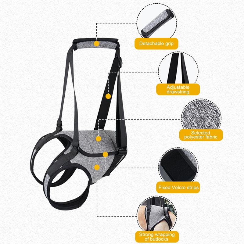 Dog Lift Harness for Large Dogs Soft Padded Adjustable Dog Back Leg Sling for Old Disabled Joint Injuries Pet Rear Leg Support