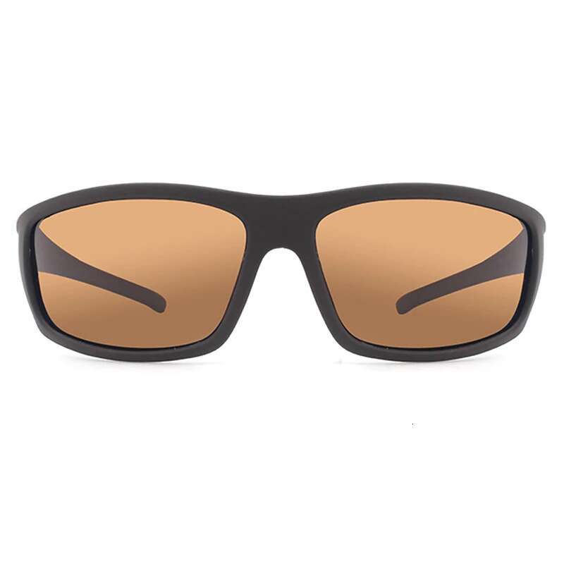2023 Brand Design Polarized Sunglasses for Men Brown Sports Rectangle Sun Glasses Lenses Male Cycg Eyewear Gafas UV400