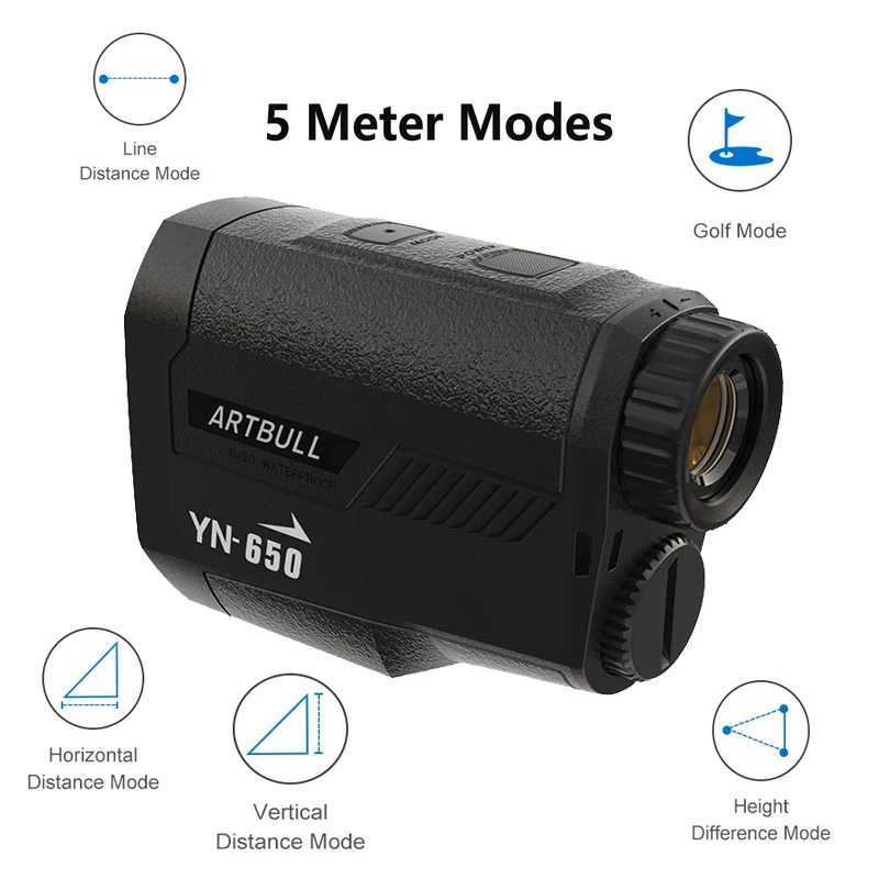 Outdoor Laser Golf Rangefinder for Hunting 1000m 650m Telescope with Flag-Lock Slope Pin Distance Meter Monocular X250304