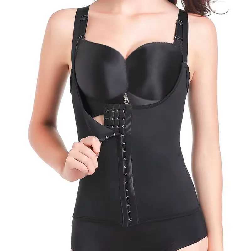 Waist training vest for weight loss and tight corset body shaping sauna set compression shirt belly girl top body shaping beltXJ250304
