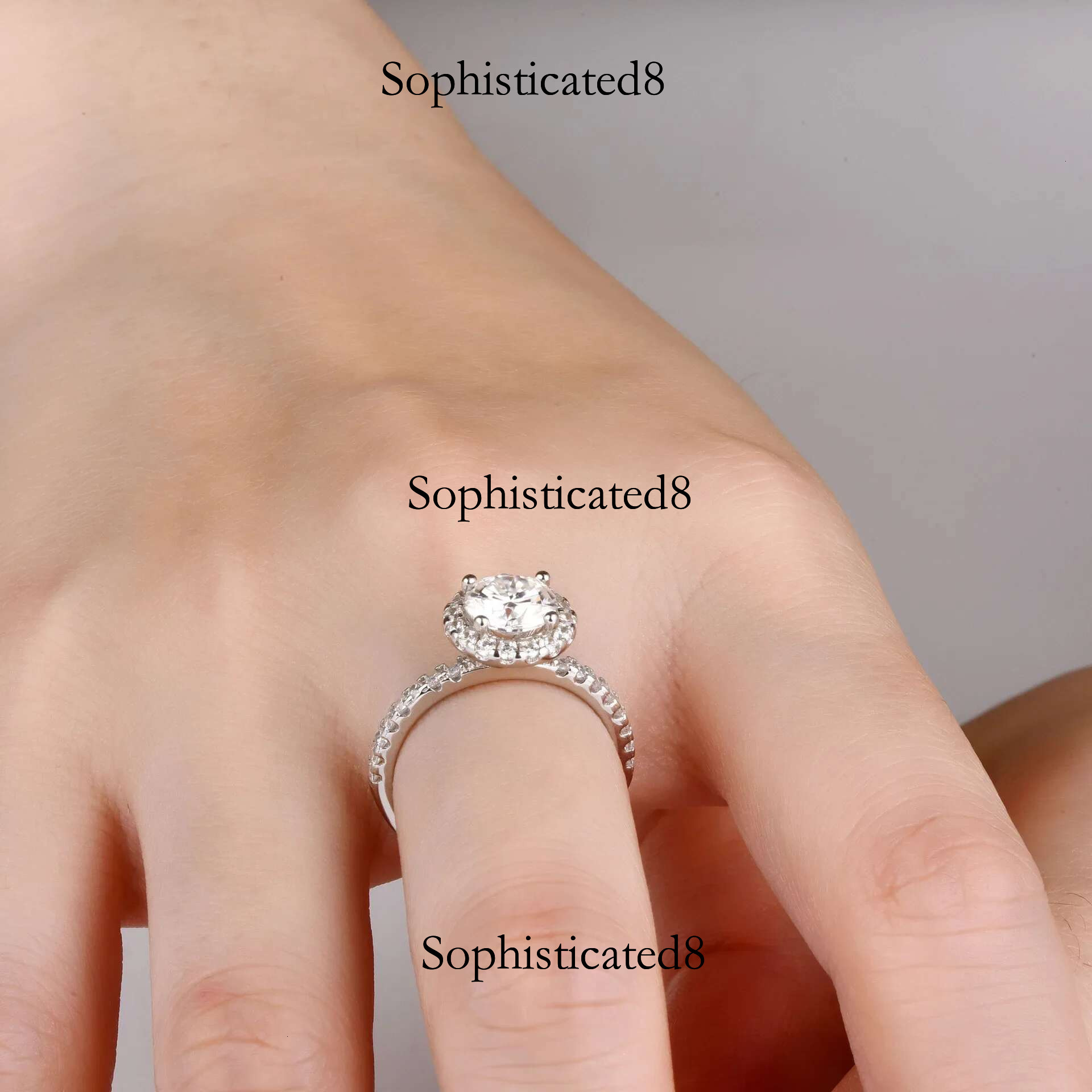 100% Genuine Certified PT950 Platinum Rings 1 Dia Moissanite Ring for Women Anillos Mujer Jewelry Mossinate