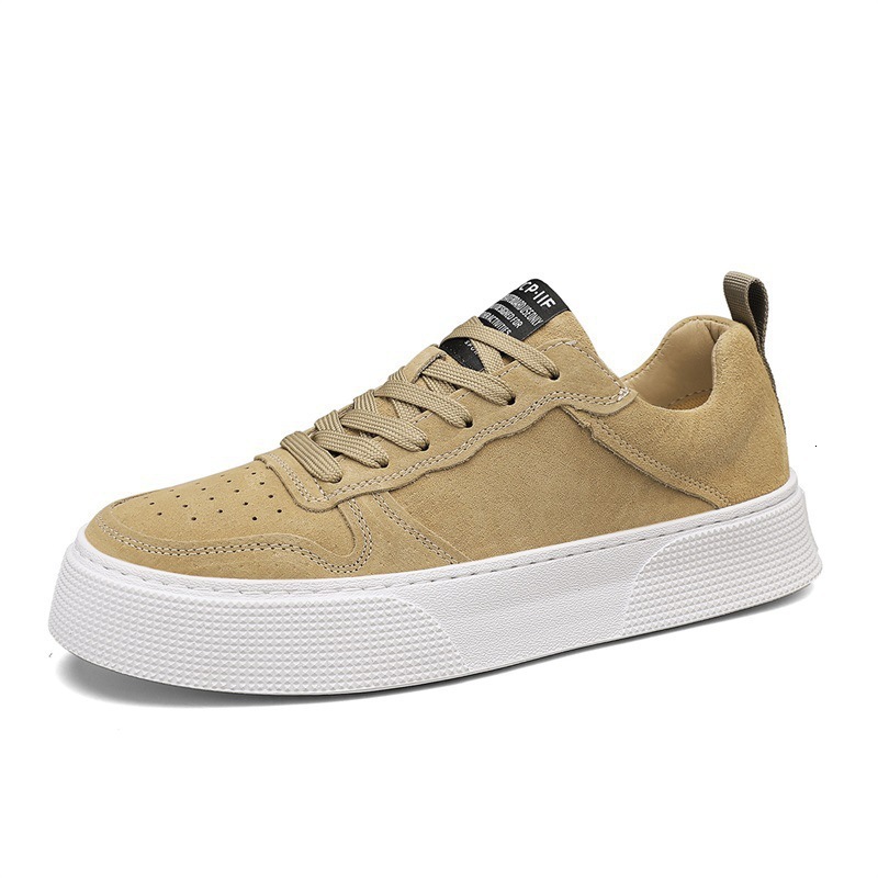 2025 Thick Soled Casual Board Fashion New Designer Board Shoes, Low Top Lace Up Soft Sole Breathable Sports Shoes Suitable For Men's Niche Black 