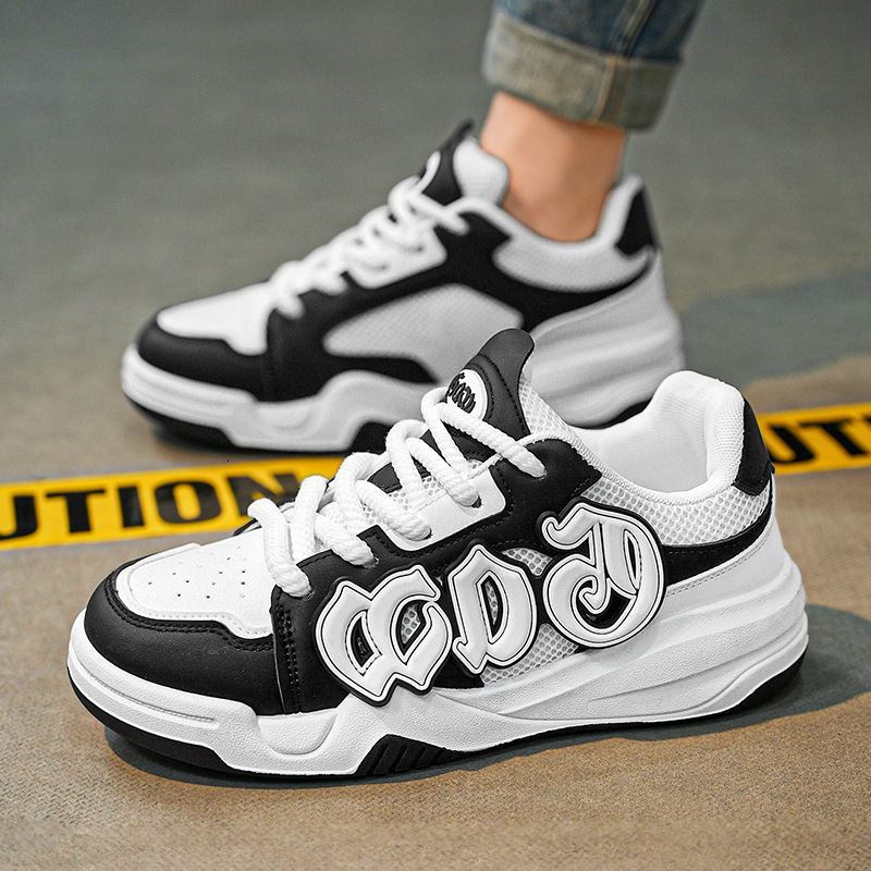 2025 New Light Luxury Niche Design Bread Shoes Men's Board Shoes Casual Chinese Fashion Skateboard Shoes Men's Outdoor Breathable Sports Men