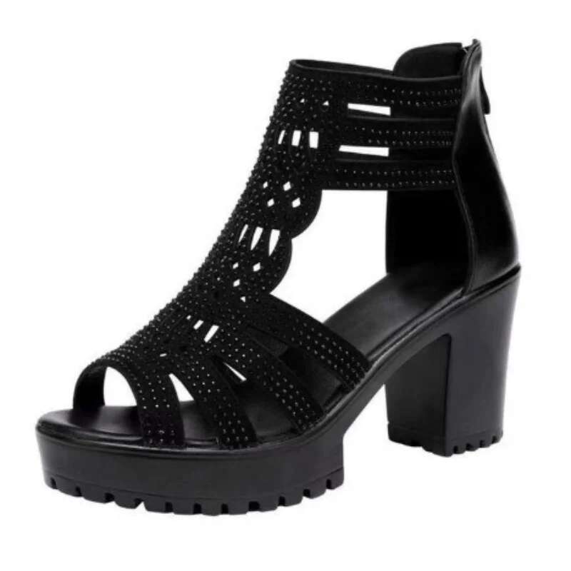 Women's Fish New Mouth Shoes Wedges Hollow Out Anti slip Ladies Casual Low Heel Sandals Fashion open toe Mujer Footwear