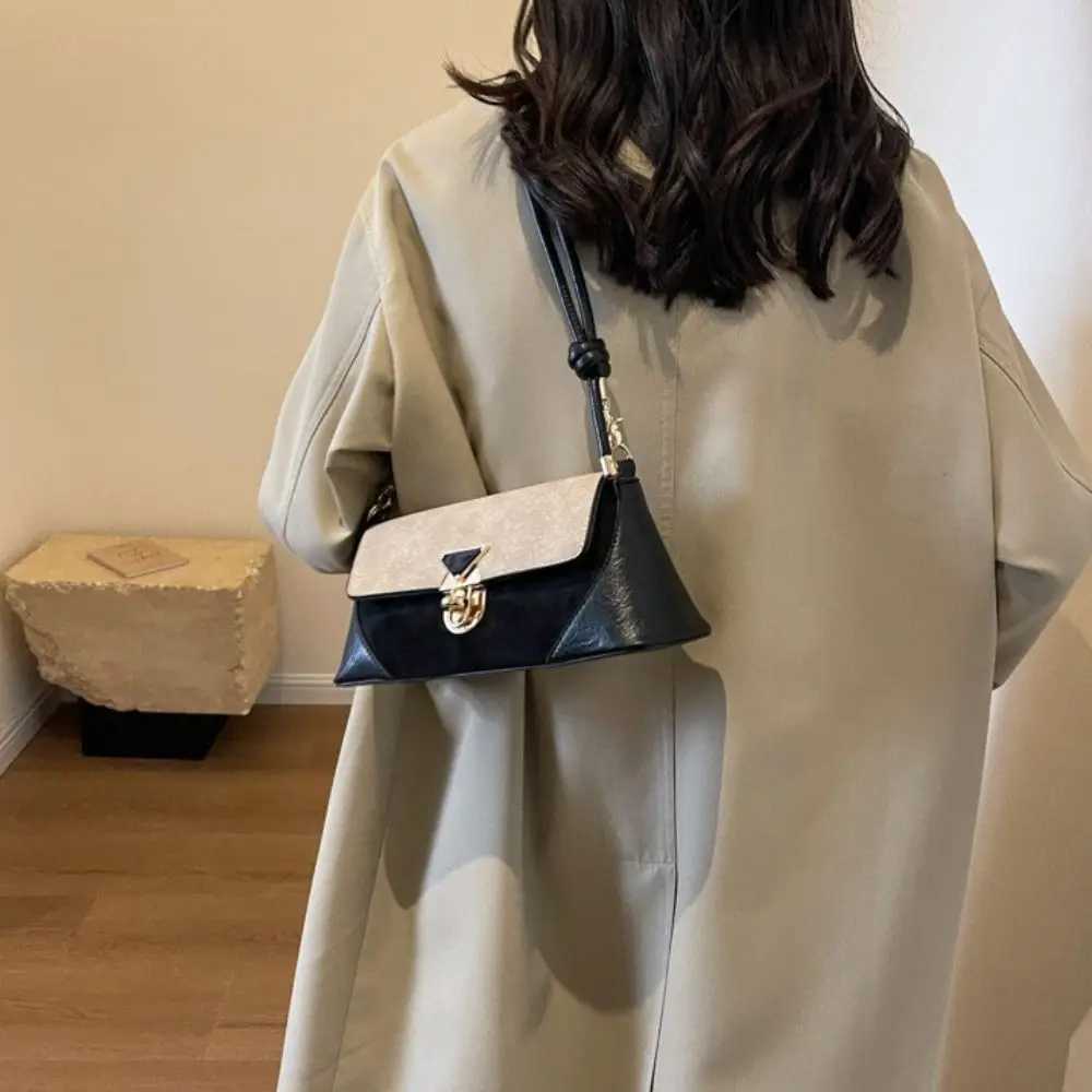 New Soft Underarm Shoudler Bags PU Retro Style Crossbody Bags Tote Purses for Women Y250303