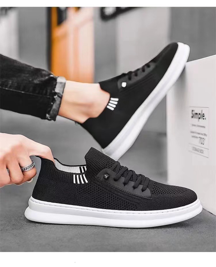 2023 Designer s New Fashionable Lightweight Soft Bottom Comfortable Flat Bottom Running Weaving Sports Men's Sports And Leisure Shoes