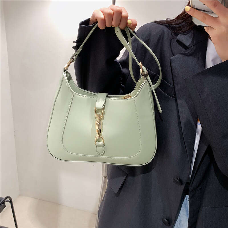 Single Handbag Autumn Bag Women's armpit One shoulder portable handbags small bag Fashion chains crossbody bag Purse Single Zipper Wallets Women 