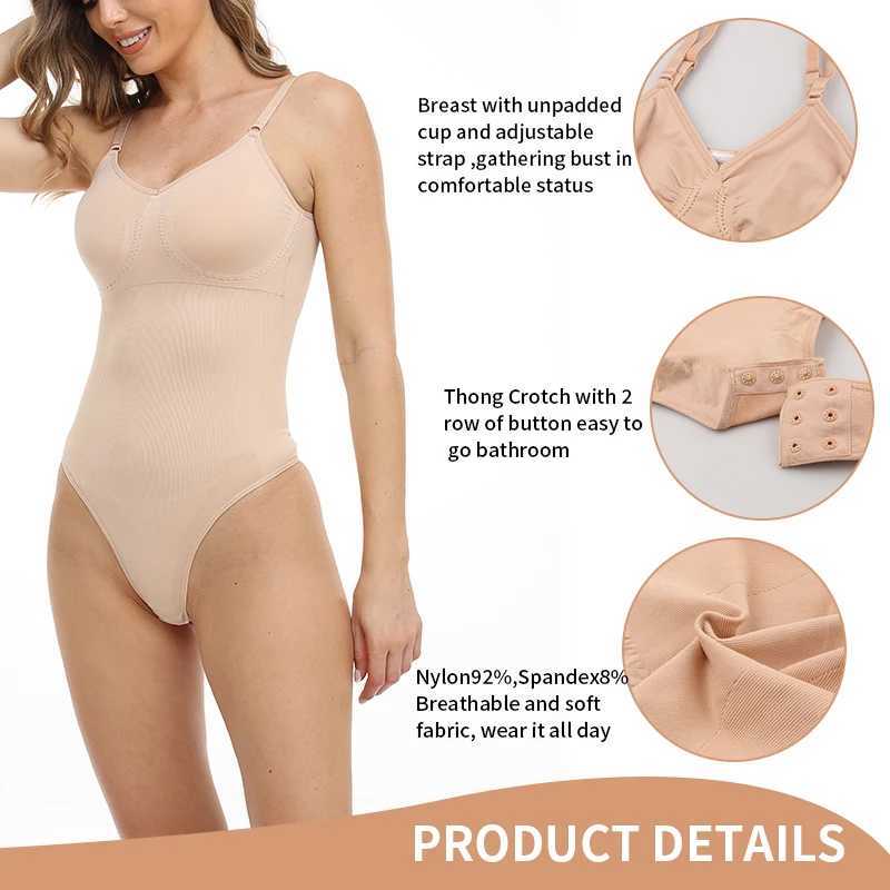 New Thongs Bodysuit Women Shapewear Tummy Control Butt Lifter Body Shaper Smooth Invisible Under Dress Slimming UnderwearXJ250304