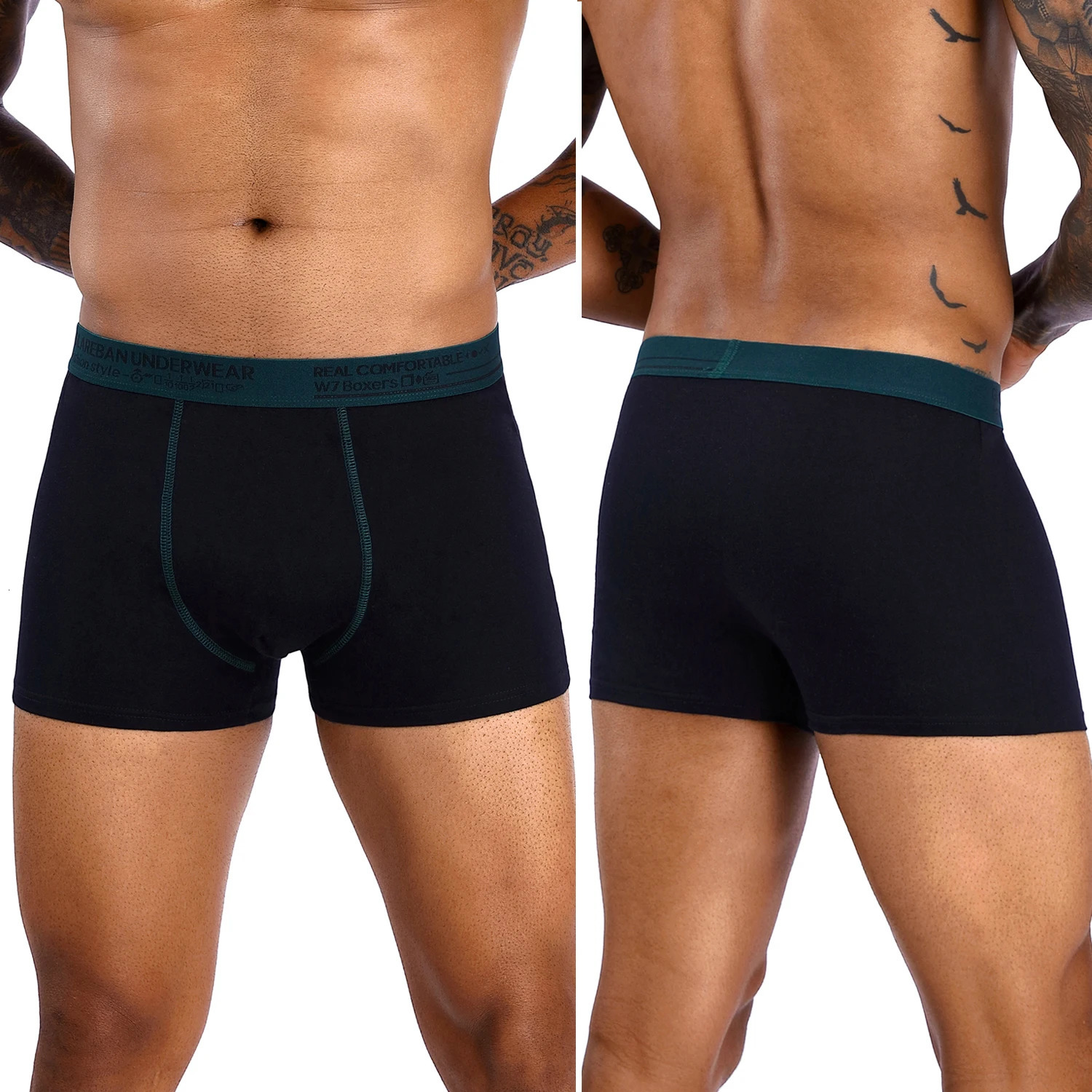 6pcs Pack Boxer Fashion Style Men Panties Cotton Underwear Male And Underpants For Homme Set Shorts Box Slips 250303