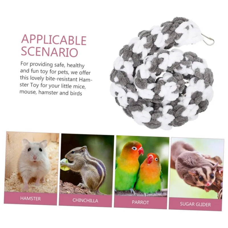 Hamster Swing Toy Guinea Pig Parrot Climbing Rope Chew Toy Glider Hammock Swing Hanging Toy Parrot Hanging Rope Toy