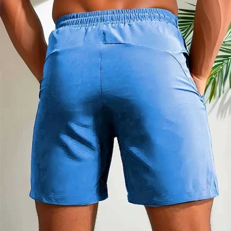 UETEEY Summer Shorts Men Gym Sport Running Squat Fitness Workout Man Short Pants Breathable Quick-drying Drawstring Mens ShortsT250304