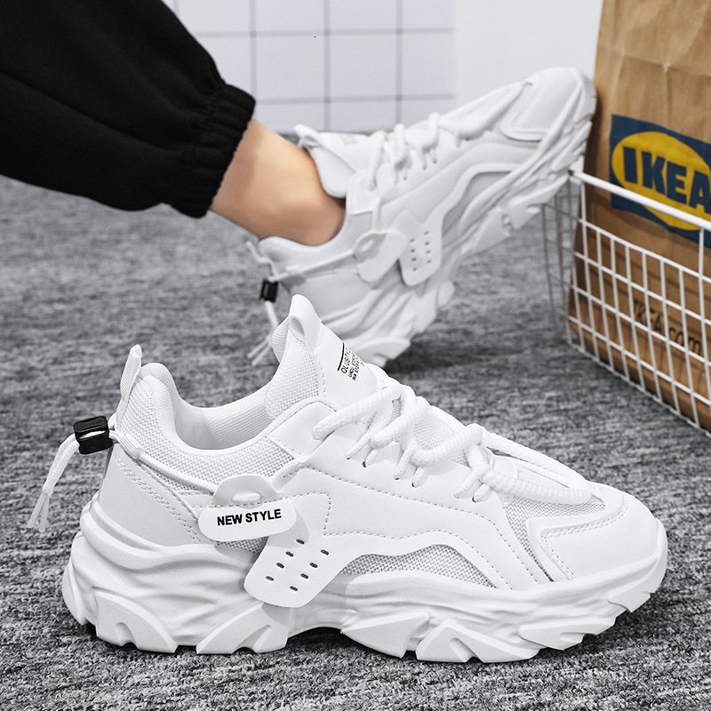 Summer New Breathable Mesh White Shoes 2025 Designer Men s Shoes Fashion Multi Functional Thick Soled Outdoor Sports And Leisure Shoes