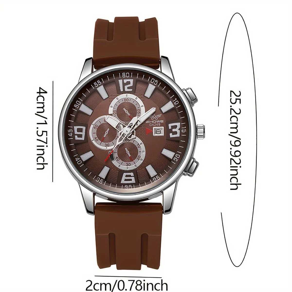 1pc three eye mens quartz sport mens suitable forms and young students holiday birtay gift - no gift boxXJ250304