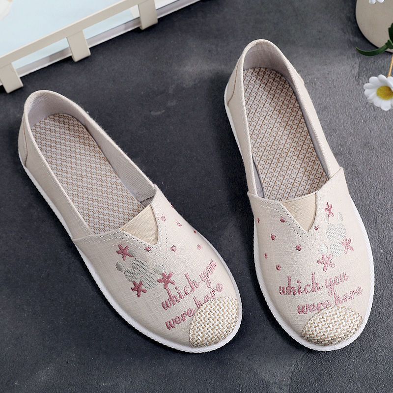 2025 New Women's Soft soled Flat Shoes Lightweight and Casual Designer Multi functional Breathable Fisherman Canvas Shoes Trendy Casual Shoes