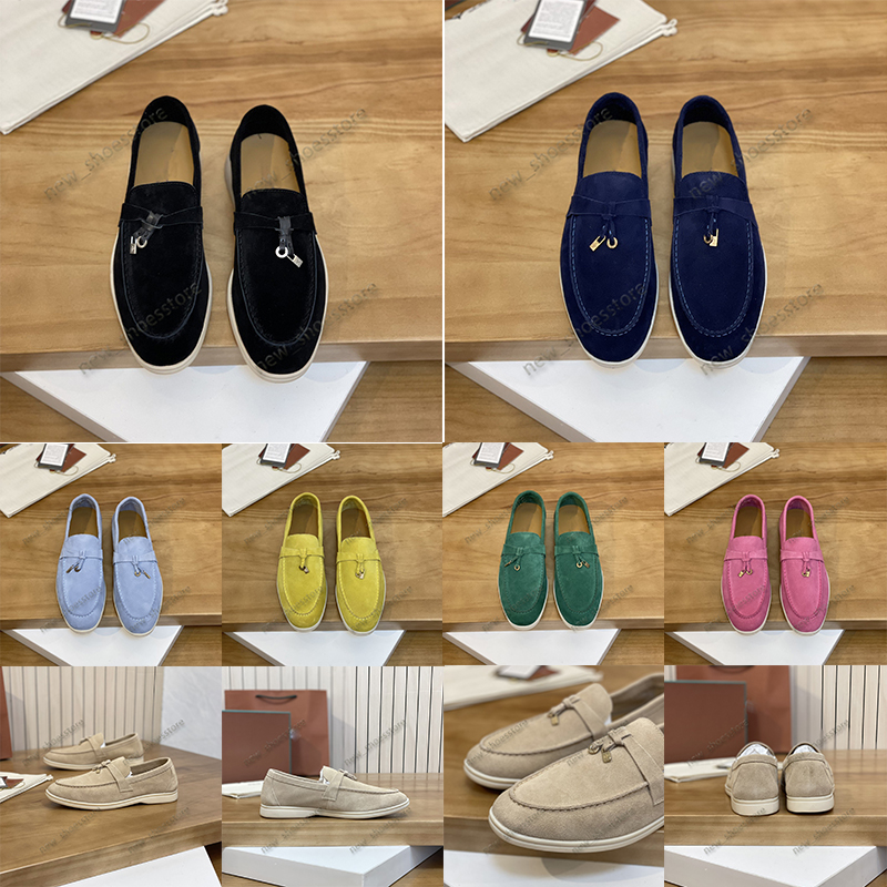 Loafers Women Men Dress Shoes Sneakers Designer Luxury Fashion Business Cashmere Leather Flat Shoes Low Top Suede Cow Oxfords Casual Moccasins Lazy Shoe