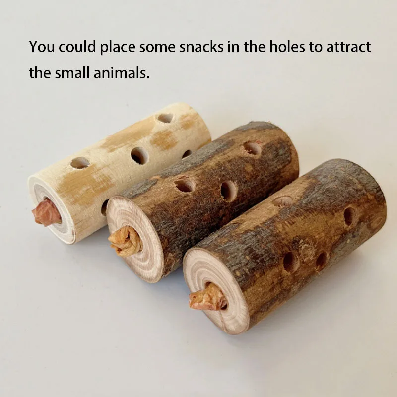 Natural Pet Toy Grinding Cleaning Chew Toy Small Pets Toys For Hamster Rabbit Grinding Products Made of Apple Tree Wood