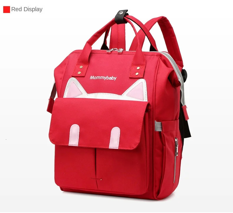 Mommy Mother and Baby Backpack Outing Student Bag Fashion Portable Shoulder Large Capacity Multi-functional Shoulder 250304