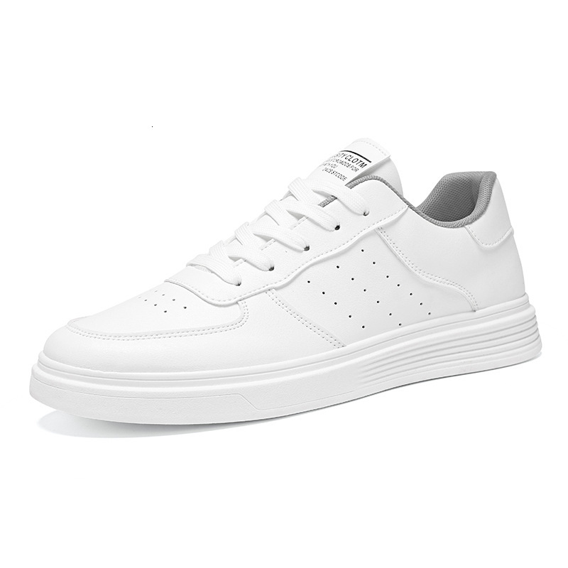 Men s Breathable Solid Color White Shoes 2025 Designer s New Fashionable Multifunctional Outdoor Sports And Leisure Single Sole Versatile Board Shoes