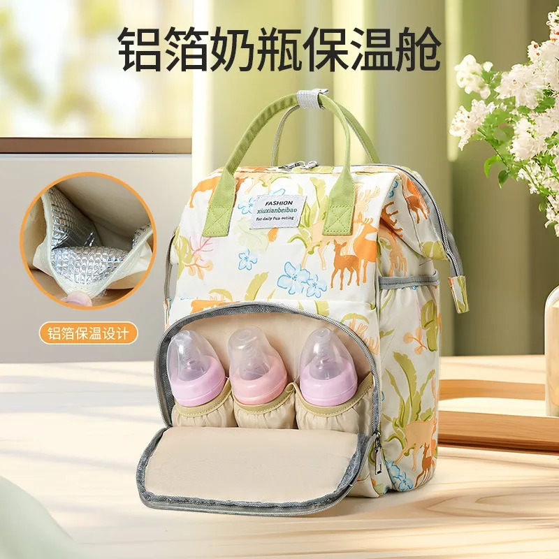 Mommy bag portable waterproof storage bag for outdoor use multifunctional compartment mother and baby bag 250304