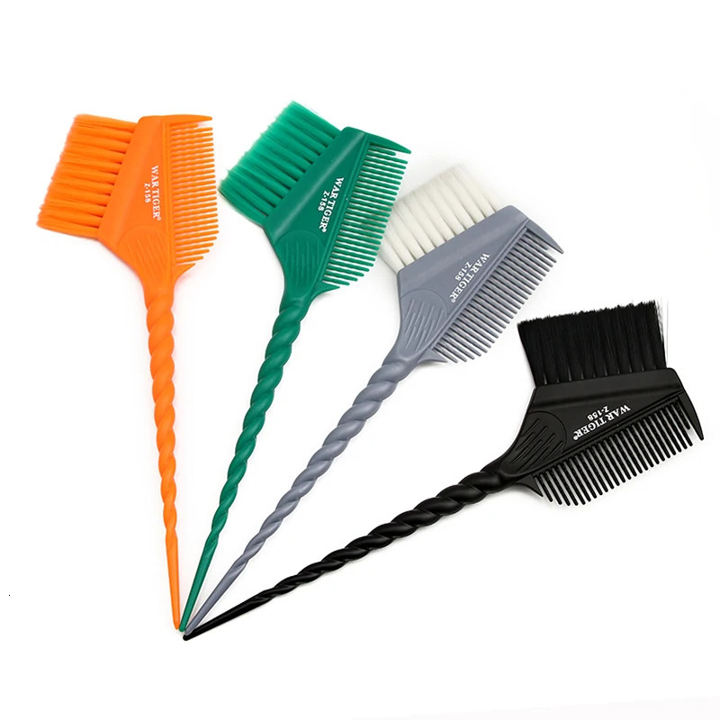brush hair coloring products double-sided Sharp tail unicorn brush hairdresser color comb 250304