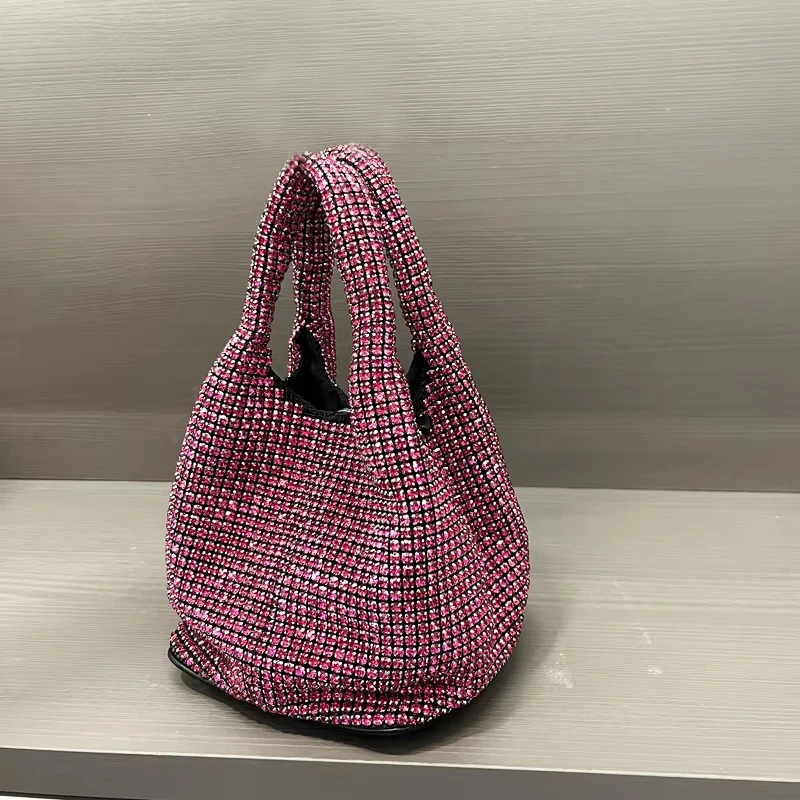 JIOMAY Fashion Trends Rhinestone Purse y ner Handbags Diamond Evening Bag Versatile Party Purses Shoulder Bags 250303