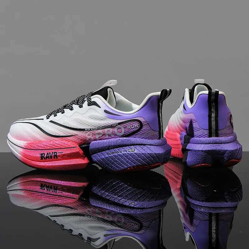 2025 New Men Running Sport Shoes Casual Marathon Air Cushion Breathable Women Comfortable Athletic Training Fitness SneakersC250304