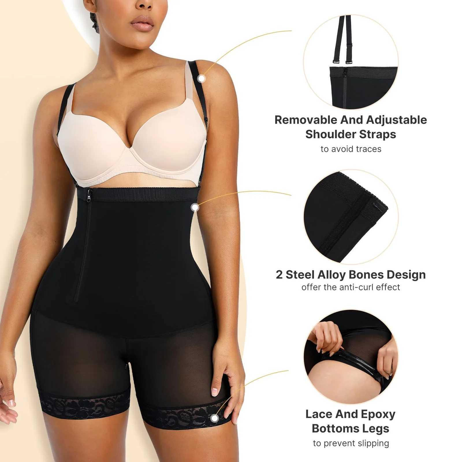 Body Shaper Slimming Shapewear Waist Trainer Seamless Bodysuit Tummy Control Panties Push Up Butt Lifter Corset UnderwearXJ250304