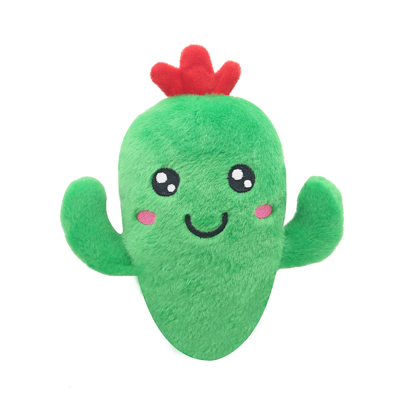 Cute Fruits and Vegetables Dog Squeaky Toys, Squeeze Squeaker Puppy Dog Toys, Plush Dog Chew Toys, Dog Squeak Toys Pet Supplies for Small Medium and L