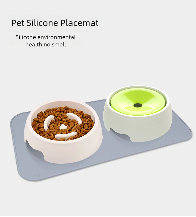 Pet Placemat Silicone Mat Licking Mat Slow Food Mat Silicone Waterproof Anti-slip Cat and Dog Mat Food Utensils Pet Supplies