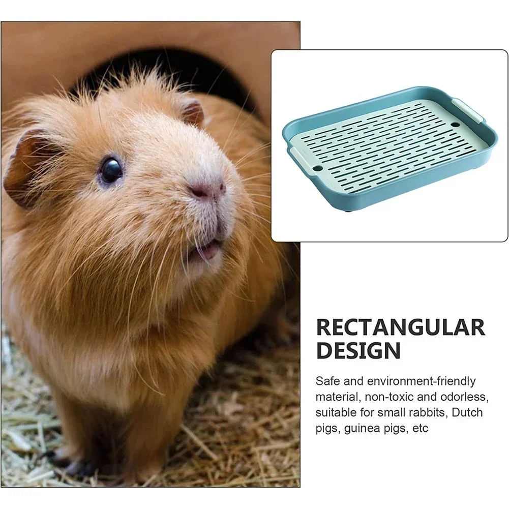 Rabbit Litter Box Small Pets Toilet Trays Bunnies Corner Toilet Box For Ferret Hamster Cat Guinea Pigs Dutch Pig Animal Supplies