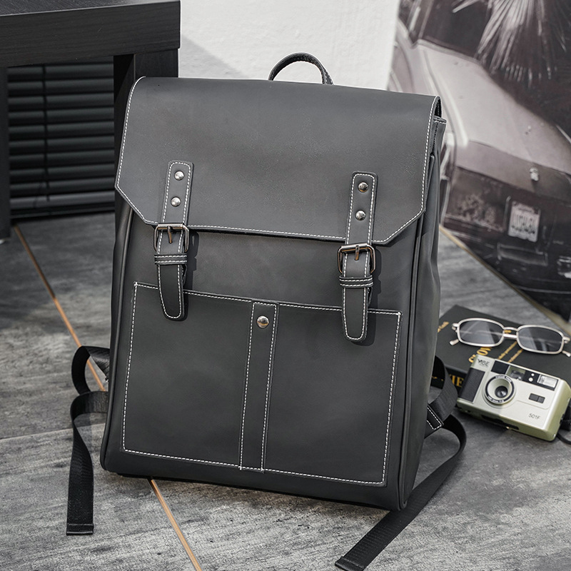 Designer Designer Trendy High-Capacity Street Korean Version Computer School Bag, Trendy Casual Backpack, Fashionable Men's Bag