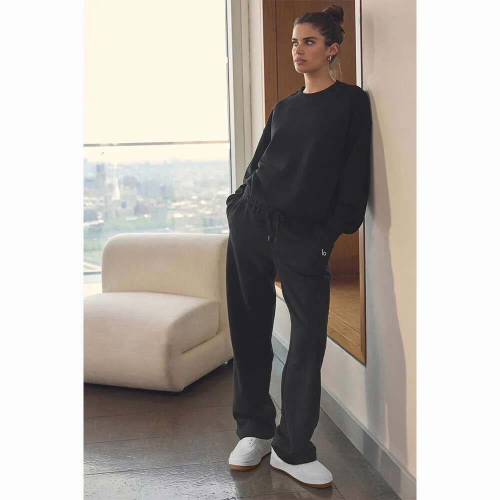 LO Yoga Accolade Sweatpant Women's Loose Straight Wide Leg Outdoor Casual Tracksuit Pants
