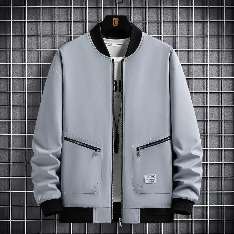 PLUS Size Men Jacket 7XL 8XL 9XL Bomber Jacket Zipper Coat Man Autumn WInter Outerwear Chaquetas Hombre Jaqueta De Masculino 250303