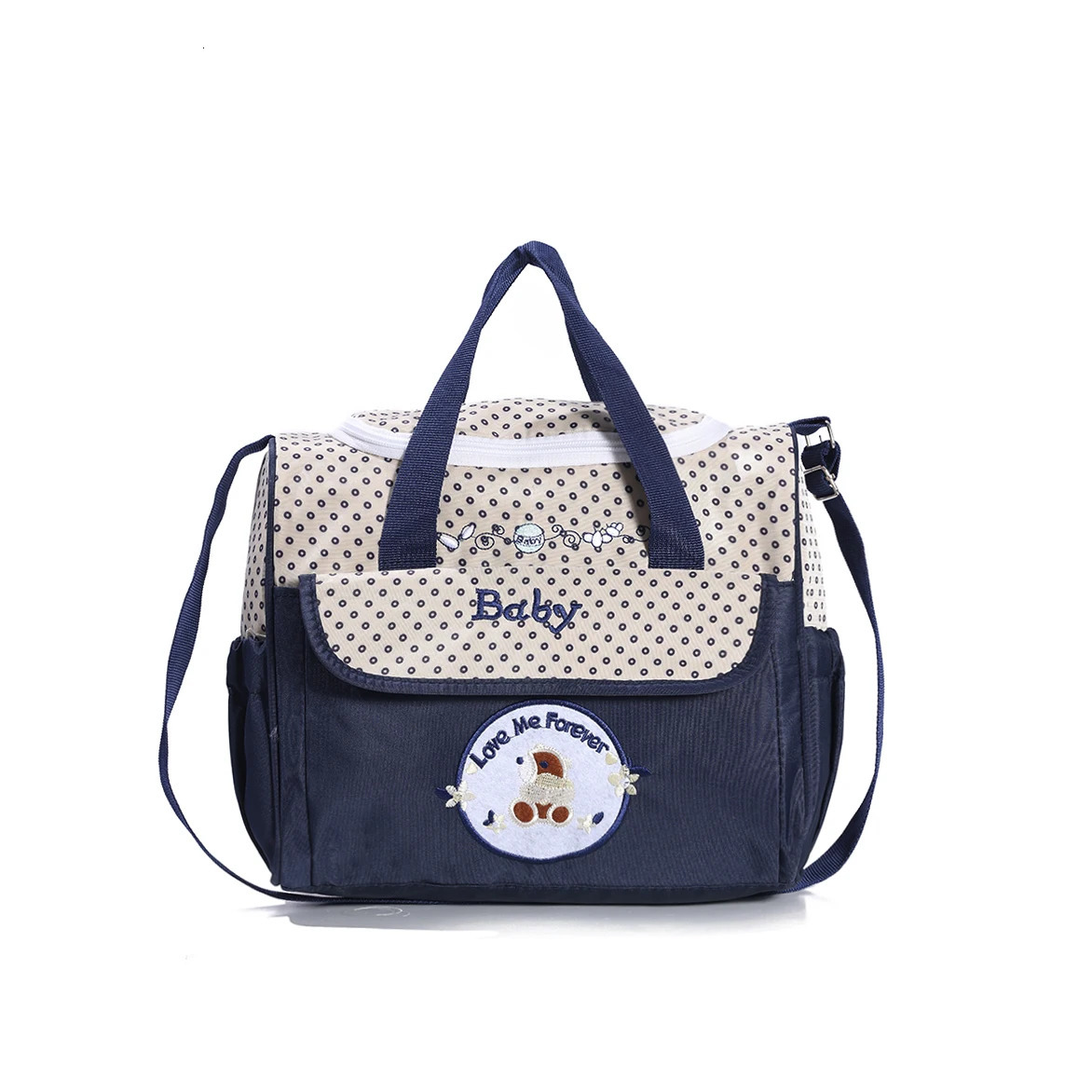 Fashionable Multi functional Shoulder Mom Bag Lightweight and compact mom bag Cute Bear Duo Companion Diagonal Mother and Baby Bag Diagonal Bag Pregna