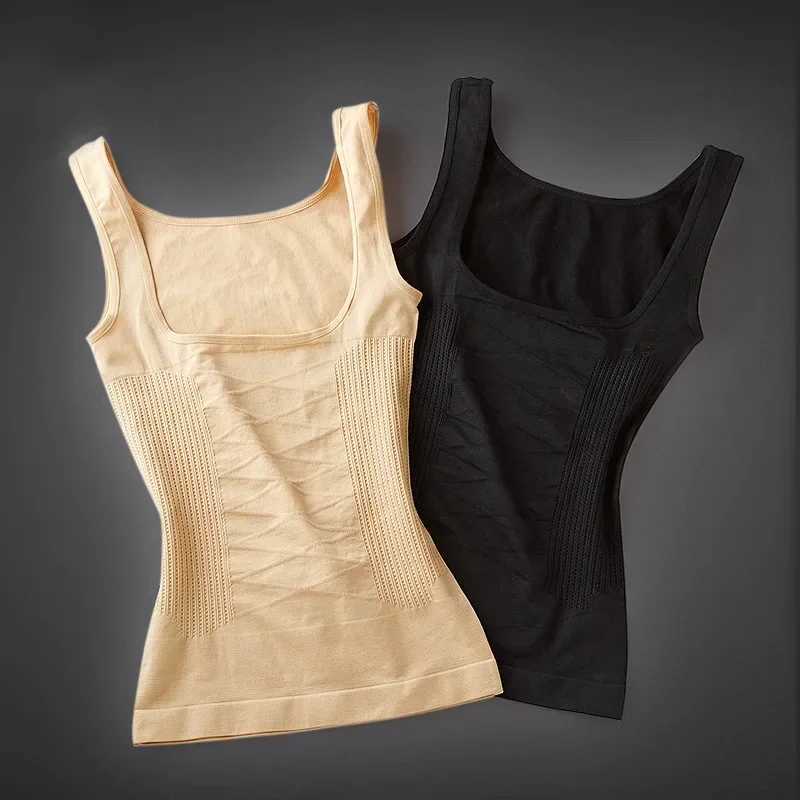 Women Slimming Vest Shaper Slimming Tummy Control Tank Top Vest Bodysuits Shapewear Tummy Waist Corset Girdle Body ShaperXJ250304