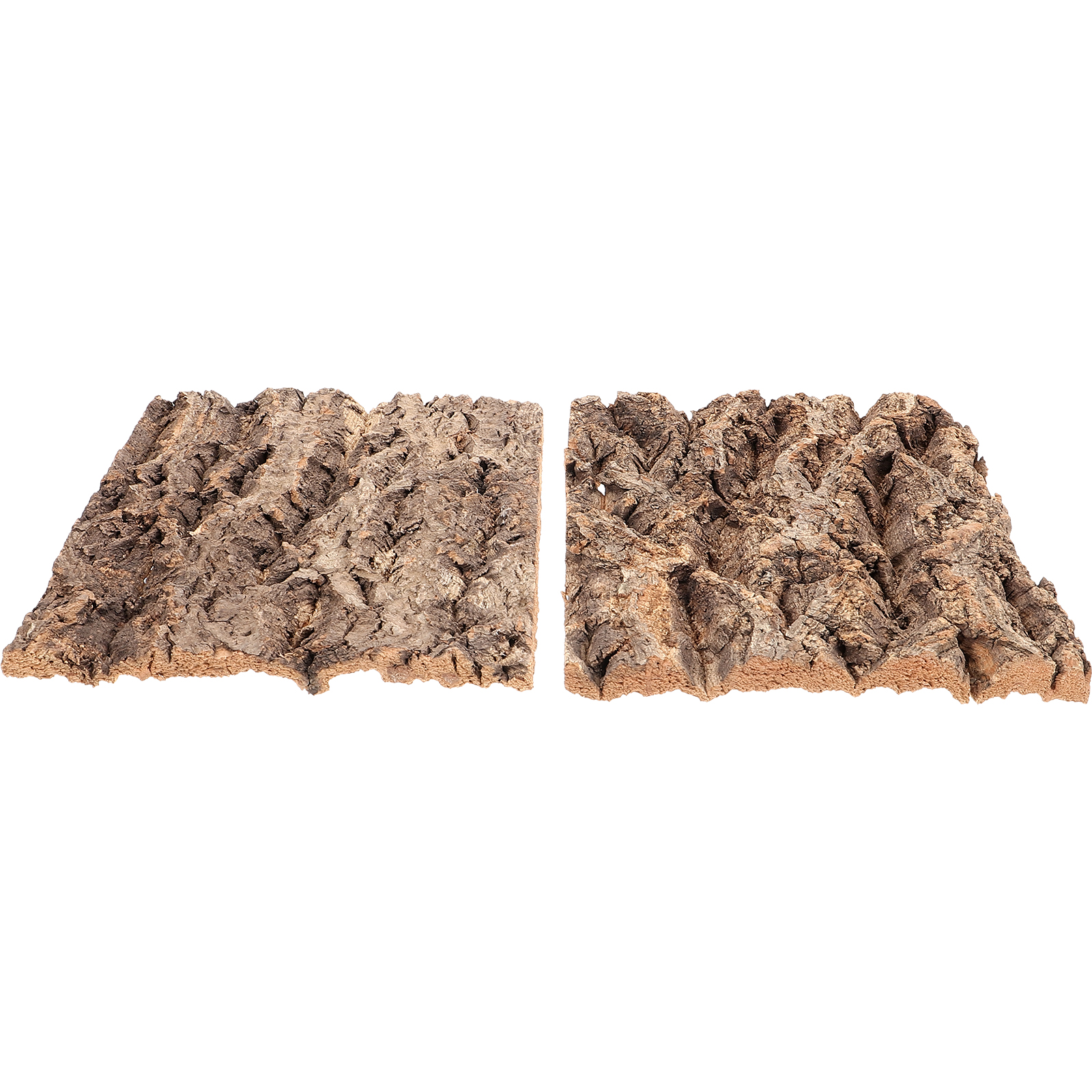 2 Pcs Bark Decoration Natural Material Reptile Cork for Reptiles Accessories Climbing Platform