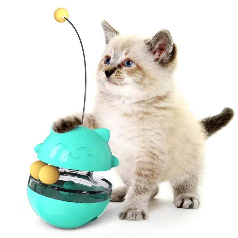 Update 2025 New Feeding Ball, Teasing Stick, Tumbler Cat Wheel Toy, Self Hi Artifact, High Quality Pet Supplies Wholesale, Free Shipping