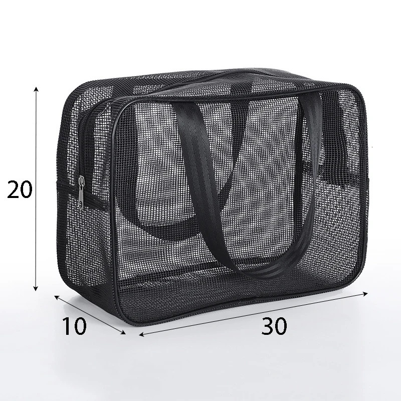 Travel Storage Bag Grid Cosmetics Storage Handbag Beach Bag Clothing Toiletries Multifunction Large-capacity Storage Bags 250305ww
