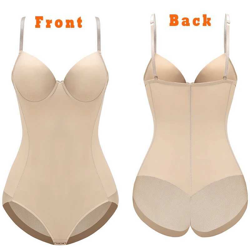 Sexy Lingerie Slim Silk Solid Shapewear for Women Smooth Soft Bodysuit Tummy Shaper Underwear Lingerie Black NudeXJ250304