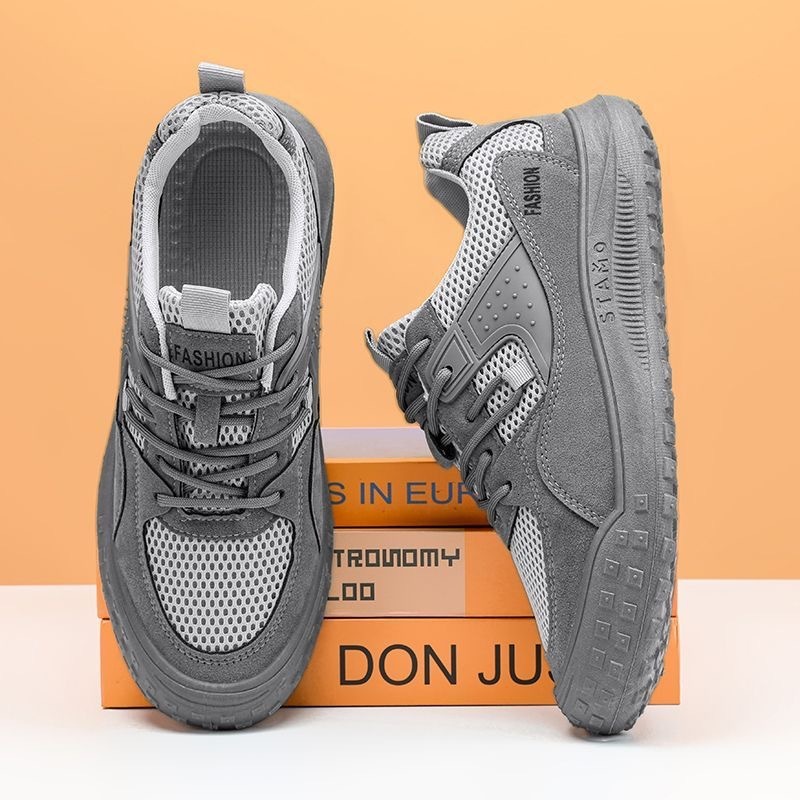 Free Delivery Of 2025 Designer Summer New Lace Up Flat Bottomed Breathable Mesh Men s Multifunctional Anti Slip And Wear resistant Running Shoes