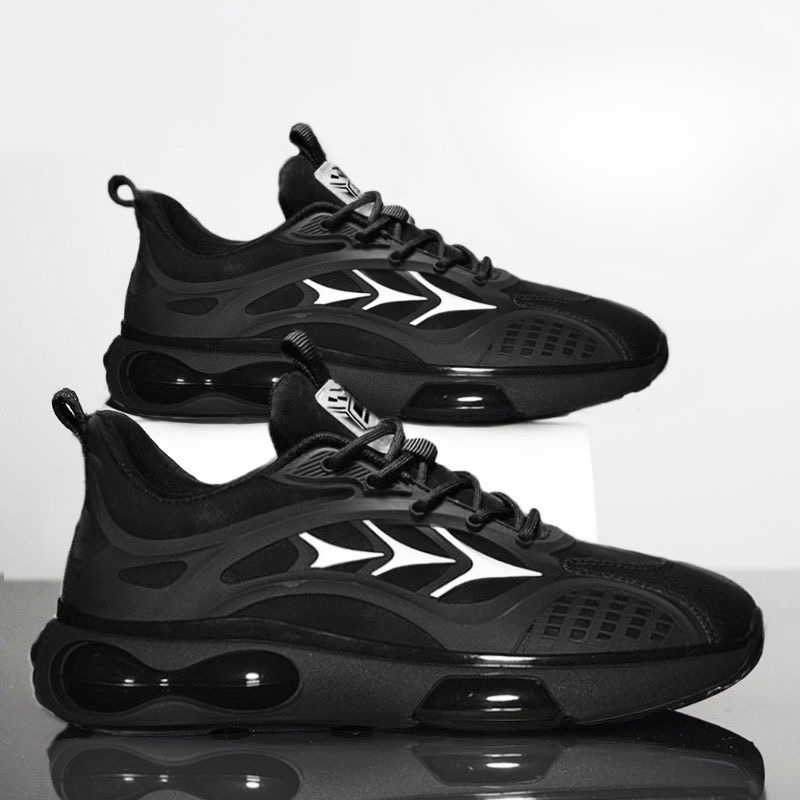 2025 Designer Summer New Breathable Mesh Fashion Multi Functional Thick Bottom Black Multi Functional Sports And Leisure Running Shoes For Men