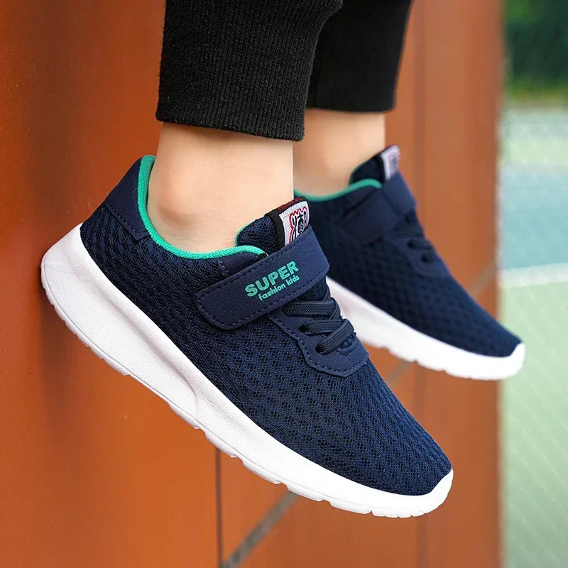 Sport Kids Breathable Sneakers Boys Running Shoes Comfortable Children Girls Leisure Trainers School Mesh Walking Footwear 250303