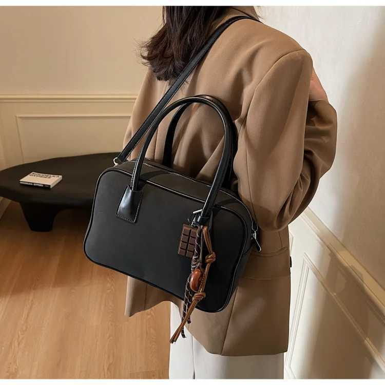 Luxury Designer Nubuck PU Leather Womens Handbag Retro Crossbody Bag Bucket Tote Y250303