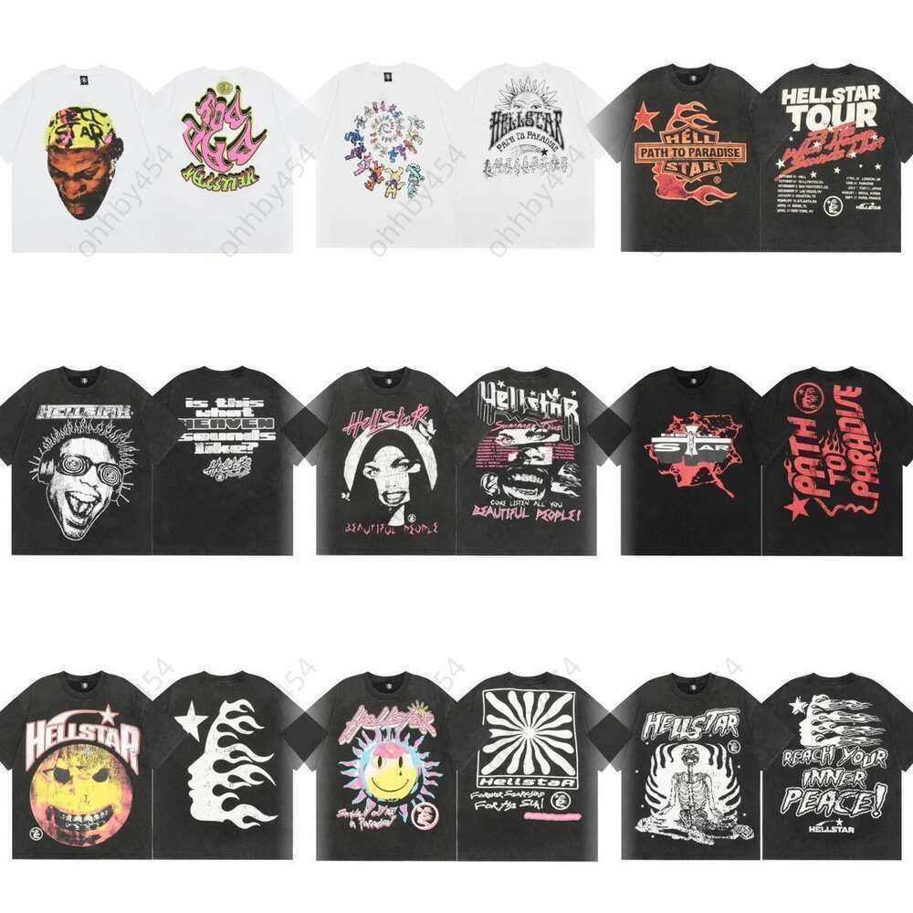 1NS1 Designer Fashion Gothic Vintage Mens T Shirt Graphic Tee Women Star Shirt Hellly Starshirts Summer Casual Couples Short Sleeve Streetwear Oversized T Shirt